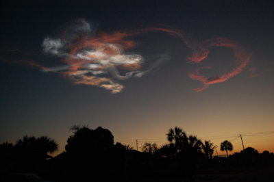 Space Shuttle STS-131 launch, April 5 2010, noctilucent cloud.