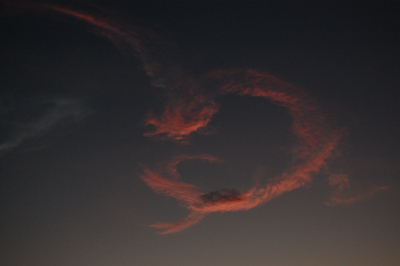 Space Shuttle STS-131 launch, April 5 2010, noctilucent cloud.