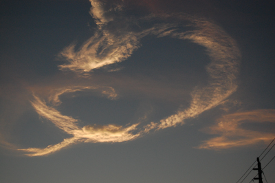 Space Shuttle STS-131 launch, April 5 2010, noctilucent cloud.