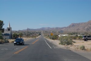 Due south, headed for Joshua Tree National Park.