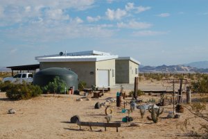 The desert home of Newt and Cathy, east of Twentynine Palms, California.