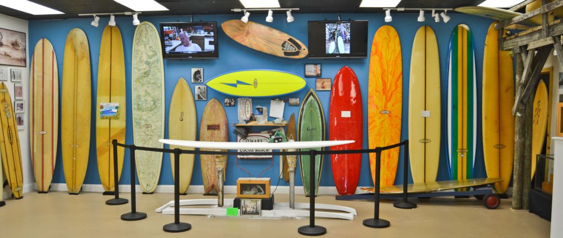 Pat O'Hare exhibit at the Cocoa Beach Surf Museum