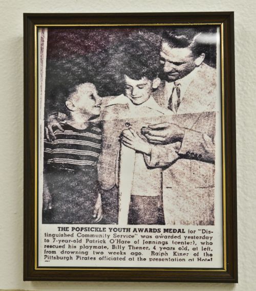 Saved a friend's life at age seven, Pat O'Hare exhibit, Cocoa Beach Surf Museum