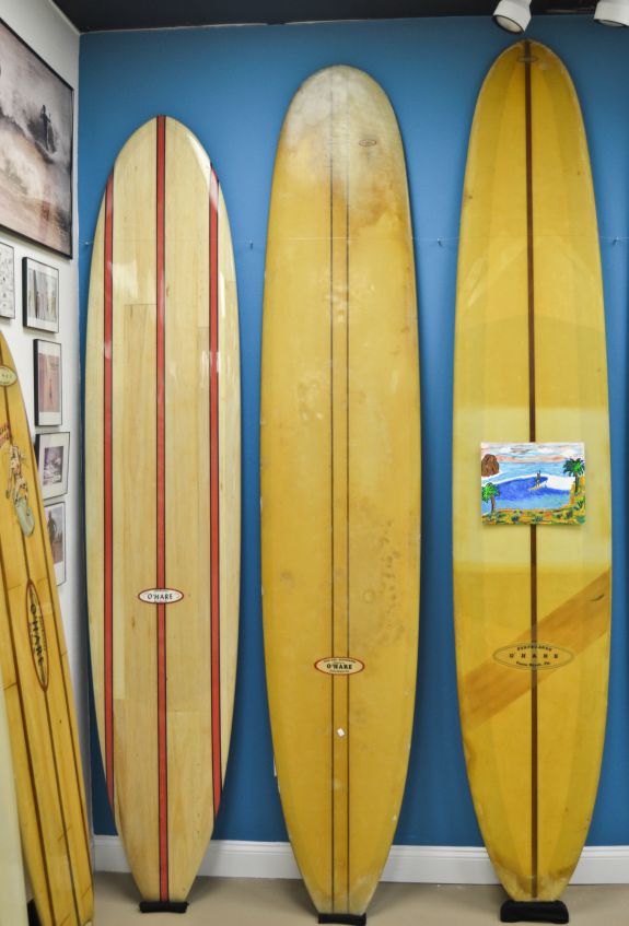 Balsa and foam, Pat O'Hare exhibit, Cocoa Beach Surf Museum